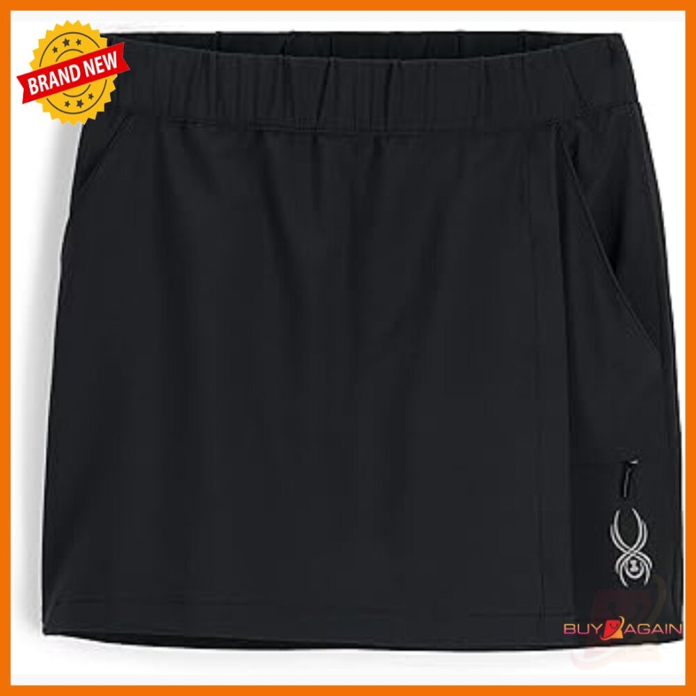 Stretch Active Skort with Pockets, Quick-Dry Poly… - image 1